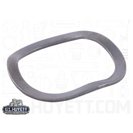 Huyett Wave Washer, Steel, Plain Finish WW3M-255-008